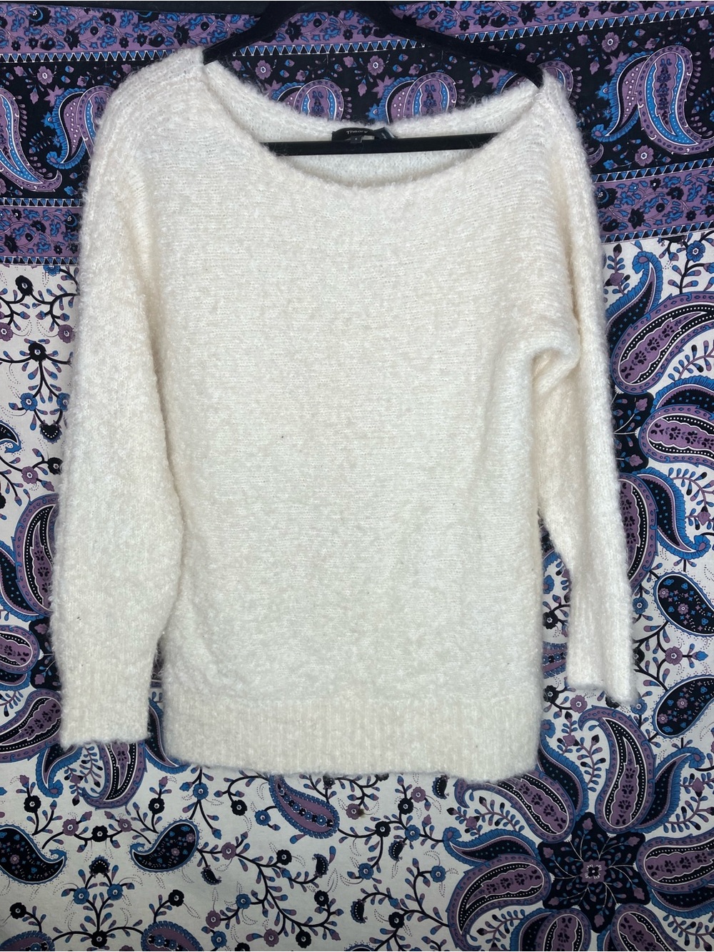 Theory mohair blend Sherpa sweater